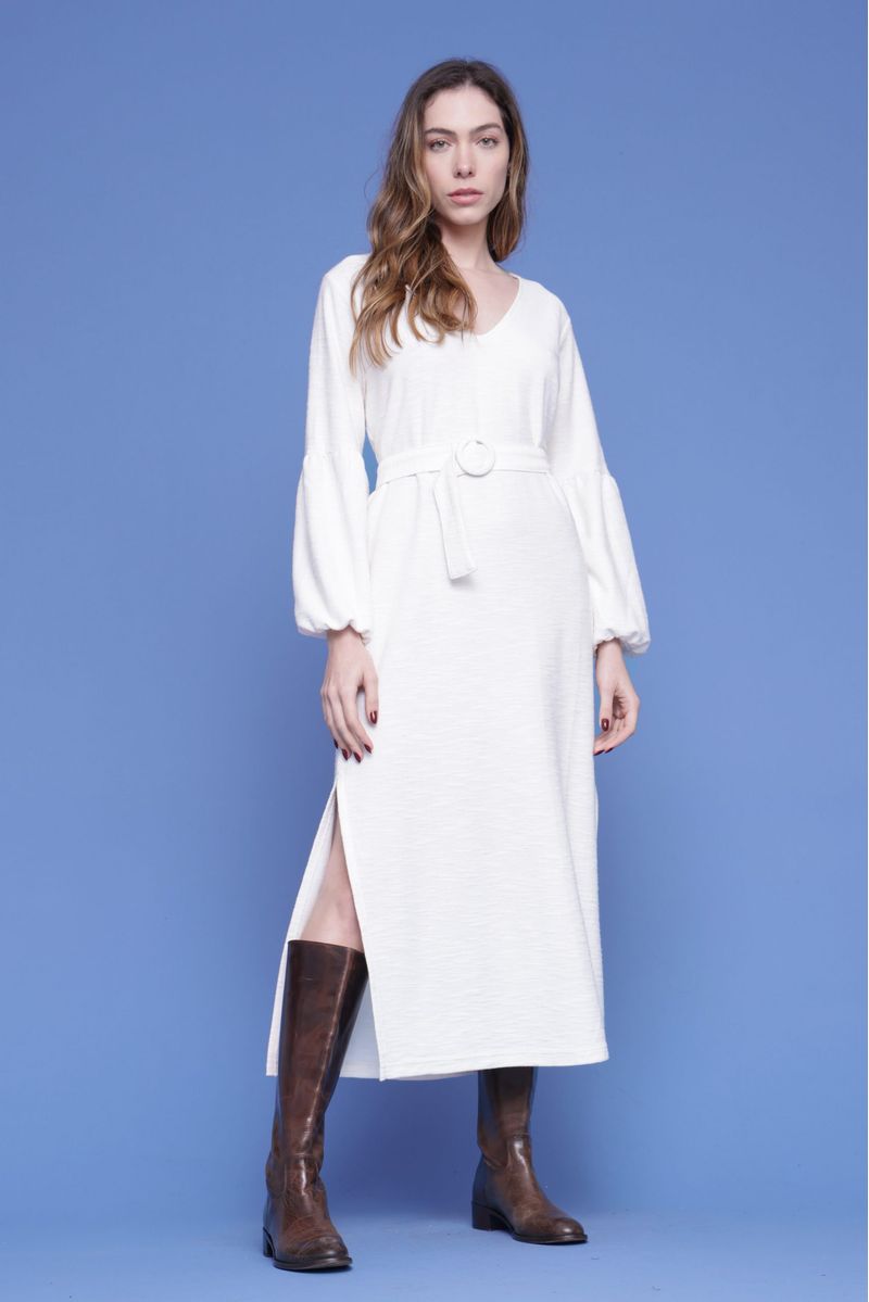 vestido-de-algodao-com-punho-franzido---off-white-0000437002_1